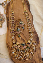 Load image into Gallery viewer, Heritage Elephant TRENDING Kemp Stone long Pearl ghungroo Necklace set
