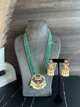 Load image into Gallery viewer, Exclusive Pachi Kundan Designer Premium Long Pearl necklace set
