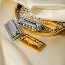 Load image into Gallery viewer, 18k gold plated Rectangle chic stainless steel Stud earrings IDW
