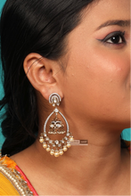 Load image into Gallery viewer, Premium Tayani 22k Gold Plated Drop Jhumka Dangling Earrings
