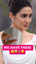 Load image into Gallery viewer, Sara Ali Khan Two stone Solitaire celeb Earrings

