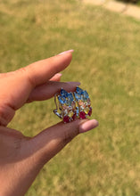 Load image into Gallery viewer, Multi-Color Solitaire Gold Plating Premium Stud Earrings
