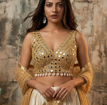 Load image into Gallery viewer, Colors - 38 to 42 Mirror Metallic Navratri Blouse

