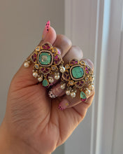 Load image into Gallery viewer, Premium Tayani Doublet Enamel work Earrings
