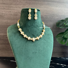 Load image into Gallery viewer, Moissanite Single Line Dainty Necklace set
