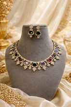 Load image into Gallery viewer, Sabya Inspired Celebrity Multicolored Gemstones Premium Necklace set
