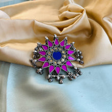 Load image into Gallery viewer, Afghani Real Mirror Adjustable ghungroo Ring
