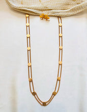 Load image into Gallery viewer, Lakshmi ji Coin Long Dainty Temple Necklace set
