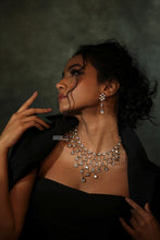 Load image into Gallery viewer, Premium Moissanite Antique Tassel Hanging Necklace set
