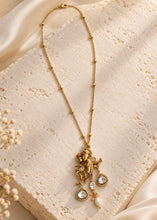 Load image into Gallery viewer, Radha Krishna Temple Ethnic Pendant necklace set
