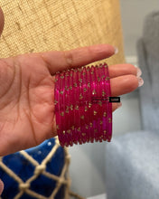 Load image into Gallery viewer, Navratri 7 color Glass Bangle Combo SET
