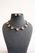 Load image into Gallery viewer, Gold plated Single Line Premium Moissanite Necklace set
