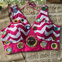 Load image into Gallery viewer, Colors - 36 to 42 Mirror Embroidery Navratri Blouse
