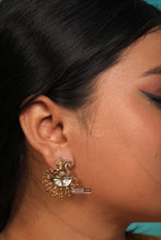Load image into Gallery viewer, Krishna White Stone Dainty Ethnic Stud Earrings
