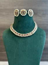 Load image into Gallery viewer, Colors-polki delicate Necklace set with maangtikka
