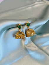 Load image into Gallery viewer, Gold matte finish Jhumka Earrings
