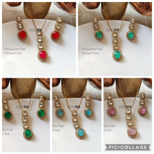 Load image into Gallery viewer, Moissanite Doublet Long Simple Pendant set
