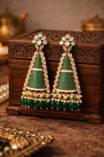 Load image into Gallery viewer, Colors- Invisible Cz Moissanite Premium Long  Earrings
