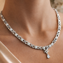 Load image into Gallery viewer, American Diamond Simple Necklace set
