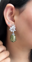 Load image into Gallery viewer, American diamond Invisible Drop designer Earrings
