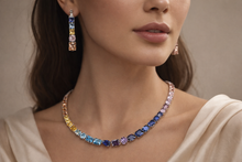 Load image into Gallery viewer, Celebrity Multicolor Solitaire Premium Necklace set
