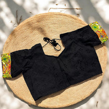 Load image into Gallery viewer, 34-38 Black Multicolor Embroidery Blouse
