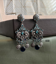 Load image into Gallery viewer, Peacock German silver earrings
