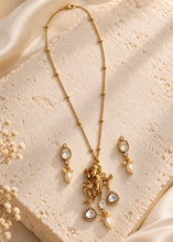 Load image into Gallery viewer, Radha Krishna Temple Ethnic Pendant necklace set
