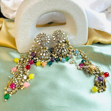 Load image into Gallery viewer, Mirror Jhumka Set with Sahara
