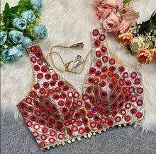 Load image into Gallery viewer, Colors - 38 to 42 Mirror Metallic Navratri Blouse

