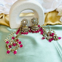 Load image into Gallery viewer, Mirror Jhumka Set with Sahara
