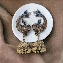 Load image into Gallery viewer, Fish German Silver daily wear jhumka  Earrings
