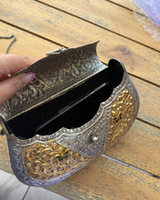 Load image into Gallery viewer, Dual Tone Kashmiri Clutch Pachi Work Handmade Brass
