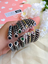 Load image into Gallery viewer, Enamel Baguette Stone Premium openable Kada
