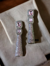 Load image into Gallery viewer, Invisible Long American diamond Victorian Earrings
