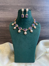 Load image into Gallery viewer, Premium Statement Moissanite Cloud Stone Necklace set
