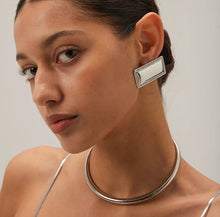 Load image into Gallery viewer, 18k gold plated Rectangle chic stainless steel Stud earrings IDW
