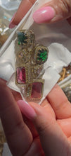 Load image into Gallery viewer, Sabya Inspired Celebrity Multicolored Gemstones Premium Necklace set
