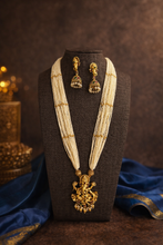 Load image into Gallery viewer, Ganesha Pearl long Premium Necklace set
