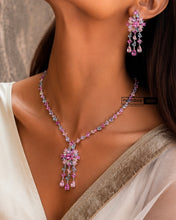 Load image into Gallery viewer, Multicolor Dainty Solitaire Premium Necklace set

