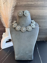 Load image into Gallery viewer, German Silver White Stone Premium Necklace set
