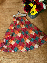 Load image into Gallery viewer, Dark Multicolor Silk Free size skirt
