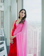 Load image into Gallery viewer, PRE ORDER ALIA BHATT Series Pink Red  Saree
