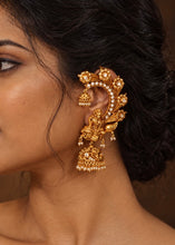 Load image into Gallery viewer, Lakshmi Ji Moissanite Ear Cuff Jhumka Earrings

