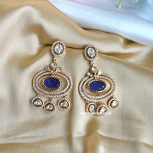 Load image into Gallery viewer, Tayani Premium gold plated Doublet Tassel Earrings
