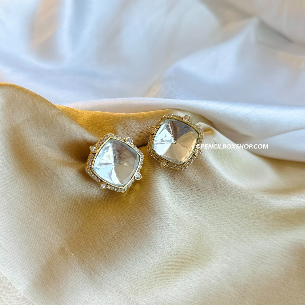 American diamond moissanite Stud Earrings