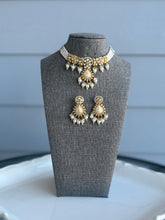 Load image into Gallery viewer, Tayani Meenakari 22k gold plated Simple Dainty Choker necklace set
