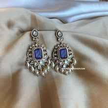 Load image into Gallery viewer, Multiple colors-Tayani 22k gold plated Doublet Pearl Dangling earrings
