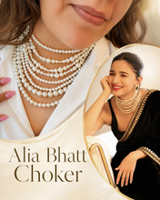 Load image into Gallery viewer, Pearl Alia Bhatt Celebrity Choker Necklace

