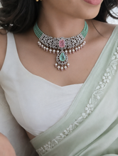 Load image into Gallery viewer, Colors- Celebrity American Diamond Choker Necklace set
